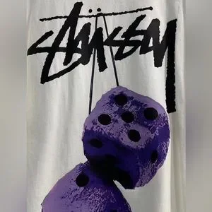 Stussy | Shirts | Stussy Fuzzy Dice Tee | Poshmark